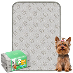 FXW almohadillas lavables para perros, rectangulares 17x23, khaki, dos paquetes, uso diario cómodo.