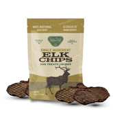 gaines family farmstead elk chips para perros, snack proteico para entrenamiento.