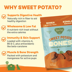 Gaines Family Farmstead Sweet Potato Dog Bones ideal para entrenamiento y refuerzo de comportamiento