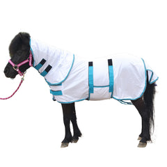 Gallopoff cobertor mini caballo con cuello desmontable protege del sol y moscas.