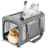 GAPZER carrier para gato grande con manija acolchada para transporte cómodo.