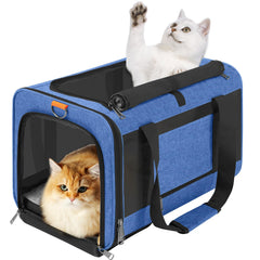GAPZER transportín para gatos grandes con apertura superior para carga rápida en viaje