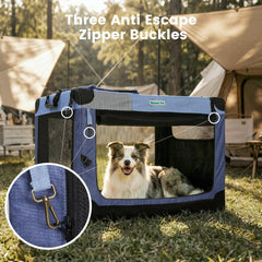 Gardner Pet caja con 3 puertas, acceso práctico para mascotas.