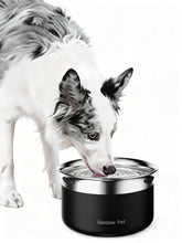 Gardner Pet cuenco agua para perros 1 galón, acero inoxidable, sin derrames.