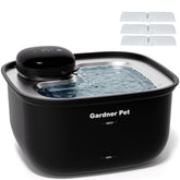 Gardner Pet fuente inalámbrica para gatos, instalación flexible sin cables.