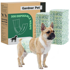 Gardner Pet pañales macho para perros, 50 unidades, ajuste cómodo para movimiento diario.