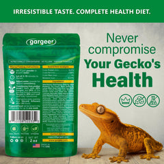 Gargeer Picky Geck Rainforest Mist envase, presentación premium para una dieta equilibrada.