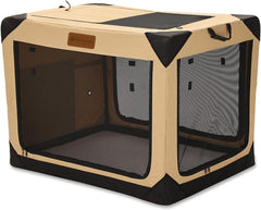 Garnpet jaula blanda plegable de 36 pulgadas con ventanillas de malla para perro grande