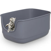 Gefryco caja-arena gatos grande abierta para varias mascotas.