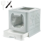 Gefryco caja de arena con tapa frontal, ideal para mantener la higiene del hogar