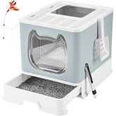 Gefryco caja de arena con tapa frontal para acceso controlado y menor desorden.