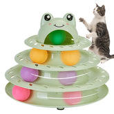 Gefryco: torre de 4 niveles para gatos, diversión interactiva en casa.