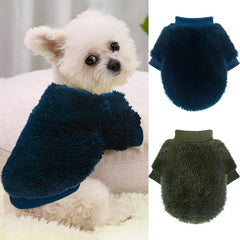 Sudaderas de fleece azul para perros pequeños de Generic, cálido para paseos.