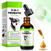 Generic Probiotics para perros, botella de dos onzas, apoyo digestivo suave.