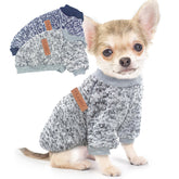 Generic suéter perro pequeño 2-pack frontal, ideal para paseos.