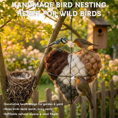 Genérico nido jardín: adorno práctico que acoge aves.