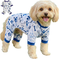 Pijama genérico para perros con enfoque frontal, cómodo para descanso diario.