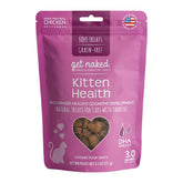 Get Naked Kitten Health Soft Treats, empaque práctico para gatitos y recompensa diaria.