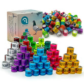 Anillo GiYuter para palomas, aro de aluminio multicolor facilita el rastreo y la verificación.