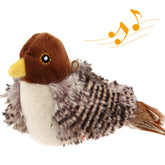 Gigwi pajaro chirrante, juguete realista para gatos interiores que estimula la caza.