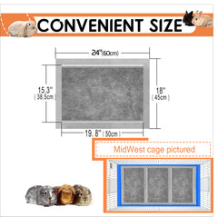 Ginidear cobaya base impermeable que protege el fondo de la jaula.