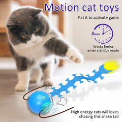 Giociv bola-juguete para gatos: sensor de movimiento para activar el juego con el toque.