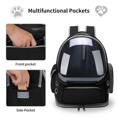 GixDix mochila para gato, interior amplio para moverse y descansar durante viajes