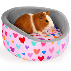 Cama Glittme para cobaya con diseño abrazo, mayor seguridad.