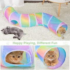 Glittme tunel gato uso varios animales, como conejos y cobayas