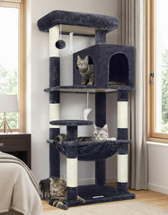 Globlazer arbol-gato-53-pulgadas: torre para juego y escalada en interiores.