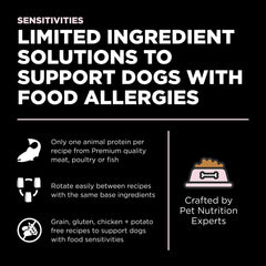 Go Solutions Sensitivities: ingredientes limitados para menor exposición a desencadenantes posibles.
