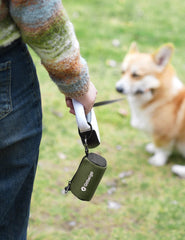 Gobeigo Portabolsas: gancho y velcro para fijar en cualquier lugar.