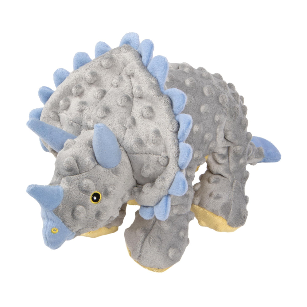 goDog Dinos Frills peluche burbujeante, ideal para juego activo y mordidas seguras.