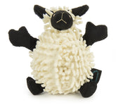 goDog Fuzzy Wuzzy cordero peluche con chirrido para juego y consuelo.