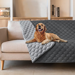 Gogobunny cobertor impermeable doble cara protegiendo muebles y suelos.