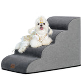 GoGoBunny escalera para perro con espuma alta densidad, curva, apoyo estable para sofá