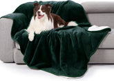 Manta impermeable gogobunny para cama verde bosque, protege contra líquidos.