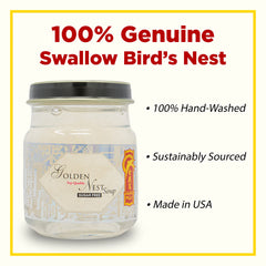 Golden Nest Sopa Nido Pajaro, 6 botellas, envase compacto para rutina saludable.