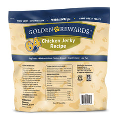 Golden Rewards jerky de pollo, trozos delgados para entrenamiento.