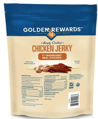 Golden Rewards jerky pollo, ingredientes reales para un sabor intenso y natural.