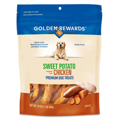 Golden Rewards recompensas para perro con pechuga de pollo y patata dulce, ideal para entrenamiento