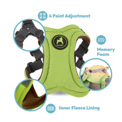 Gooby diseño sin tirones con cierre seguro para caminatas.