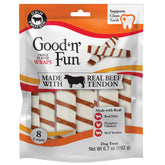 GOOD N FUN Envolturas Triple Sabor con tendón de carne para masticación prolongada