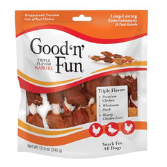 Good'n'Fun Kabobs: trozos de carne real para masticar y disfrutar