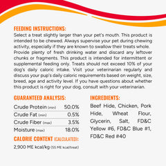 GOOD 'N' FUN masticables de costillas triple sabor, piel de res destacada