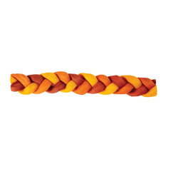 GOOD 'N' FUN trenzas sabor triple, perro disfrutando de snack sabroso