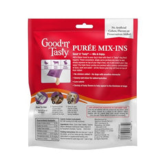 Good 'N' Tasty puré mix-ins de ternera para perros, complemento sabroso.