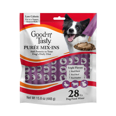 Good 'N' Tasty puré mix-ins de pato para perros, añade sabor y proteína.