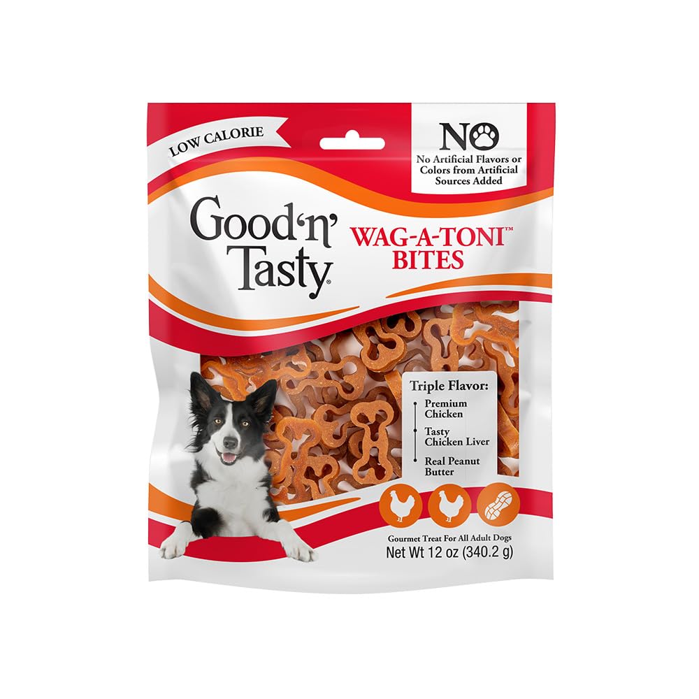 Good ‘N’ Tasty Wag-A-Toni Bites formato pasta, perfecto premio de entrenamiento