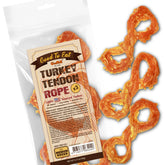 Gootoe tendones de pavo para perros en cuerda, masticación prolongada